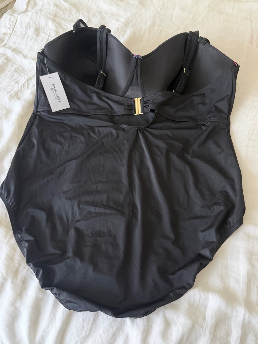 Swimsuits For All Women's Ruched Underwire One Piece - size 34 - Picture 7 of 11